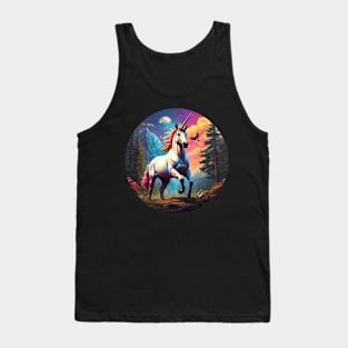 Majestic Rainbow Unicorn Tank Top